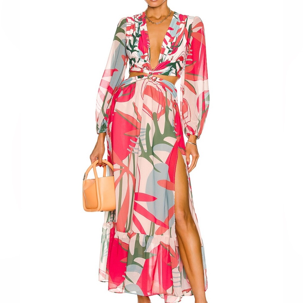 PatBo Rio Cutout Floral Pattern Dress - Picture 2 of 10
